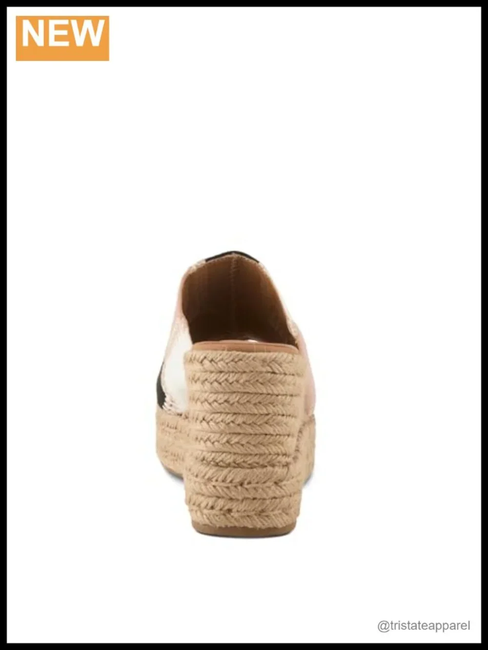 Women's Evolet Square Toe Wedge Sandals Jute Braided Platform Padded Slip On